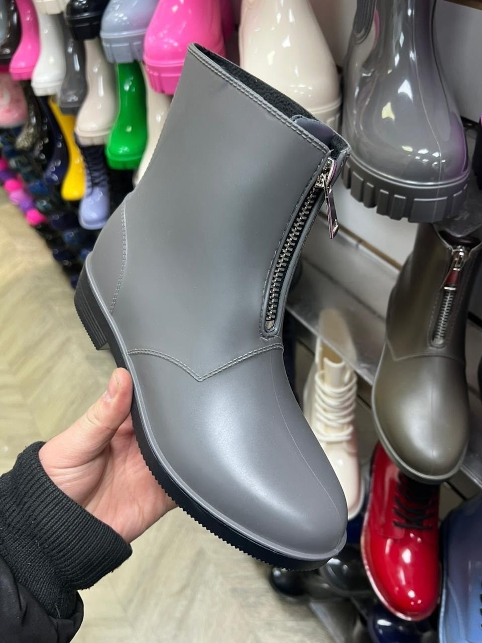 ,резиновые сапоги под замшу женские,женские резиновые сапоги,резиновые сапоги,короткие сапоги