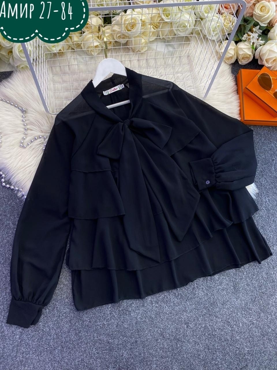 блузка с бантом,женская блузка,блуза,блузка,женская блузка с оборками