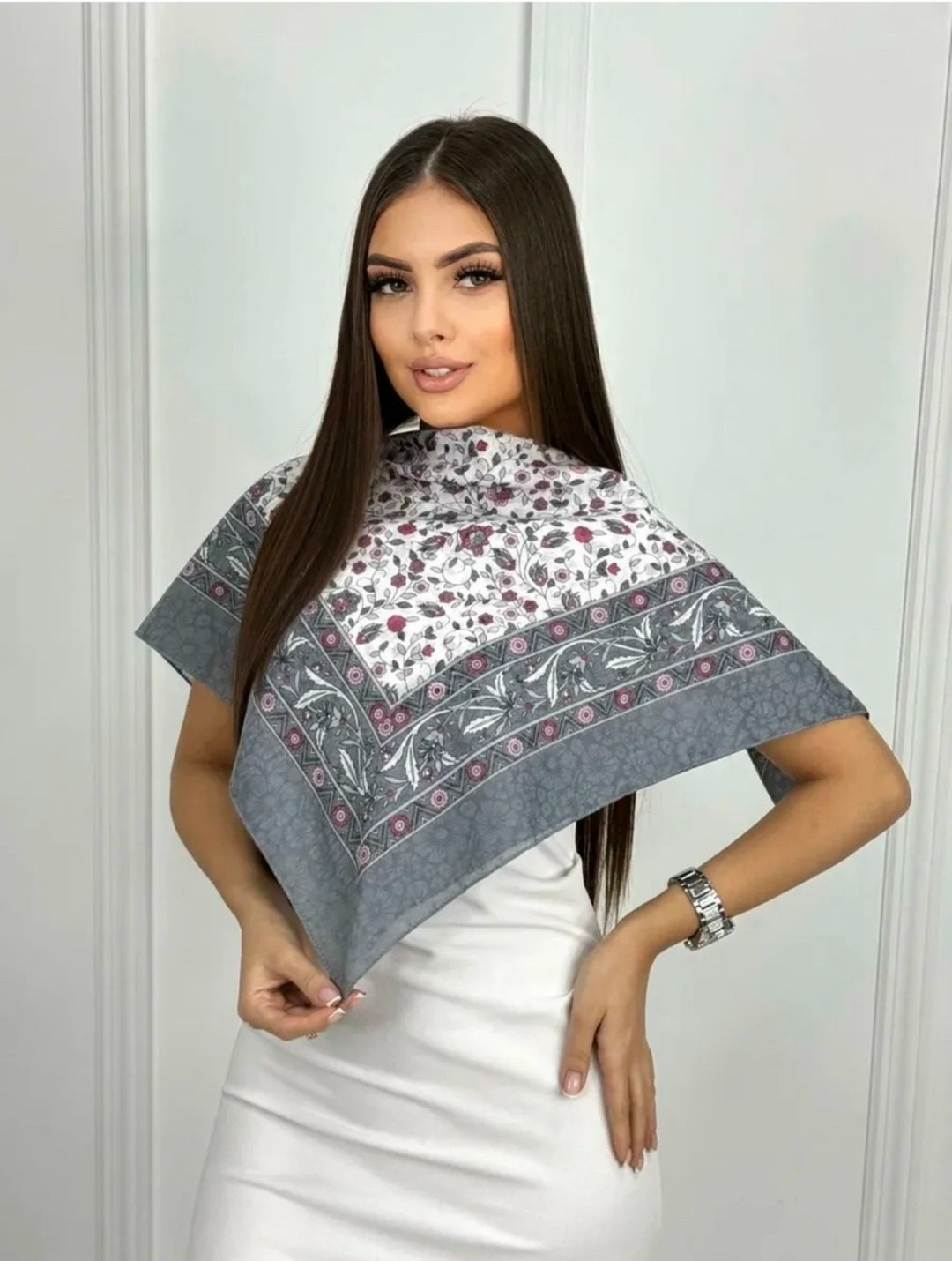 шелковый платок,платок тонкий,платок палантин,платок женский шелковый,палантин тонкий