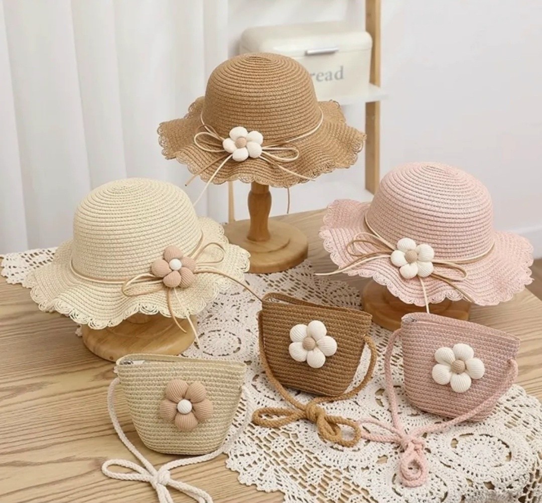 летняя соломенная шляпа,шляпа соломенная,шляпа для девочки,шляпка "лапочка",соломенная шляпа с сумочкой