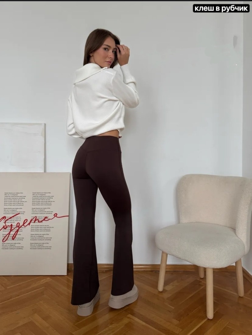 брюки клеш msstyle 300548568,брюки женские клеш,классические брюки клеш от колена,брюки женские,брюки клёш