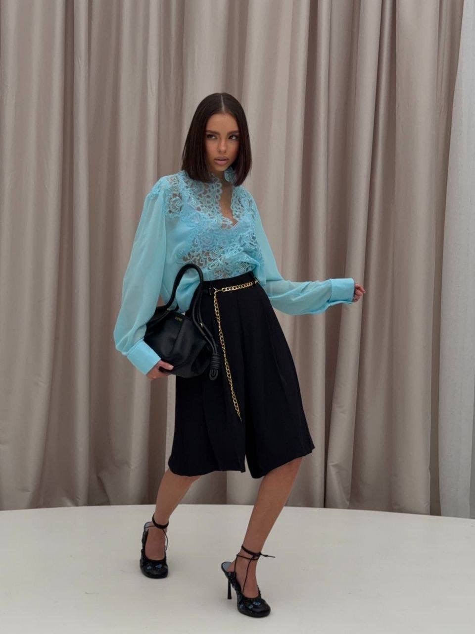 кружевная блузка,блузка голубая,блузы,женская блуза,блузки