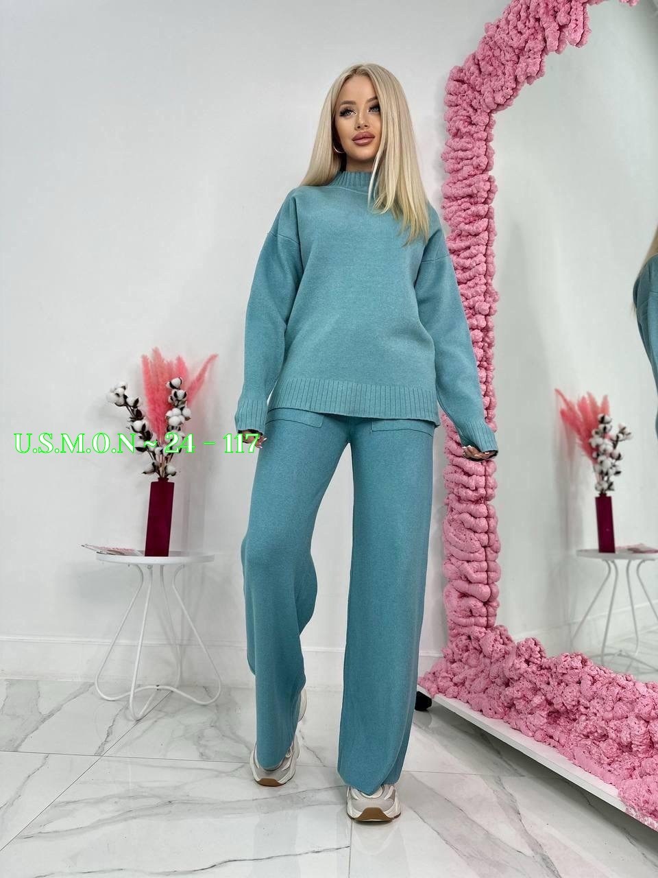 костюм трикотажный теплый с брюками,костюм с широкими брюками,костюм кашемир,трикотажные костюмы женские,женский костюм с брюками