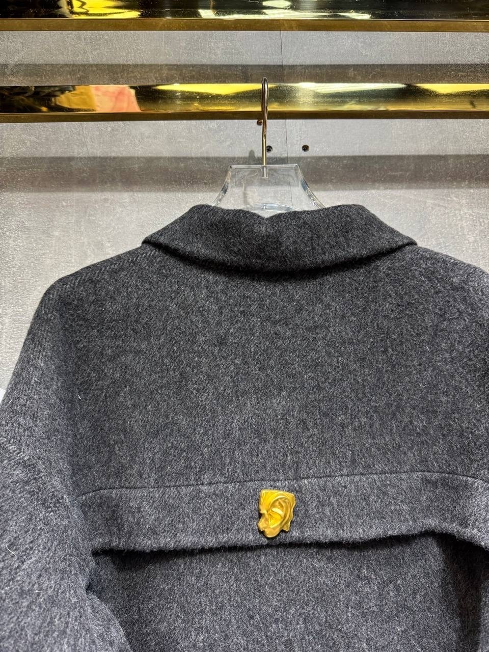 пальто косуха шерстяное демисезонное me lo 213240001,косуха шерстяная из пальтовой ткани nshe 214250455,куртка из пальтовой ткани серая,куртка из пальтовой ткани,полупальто