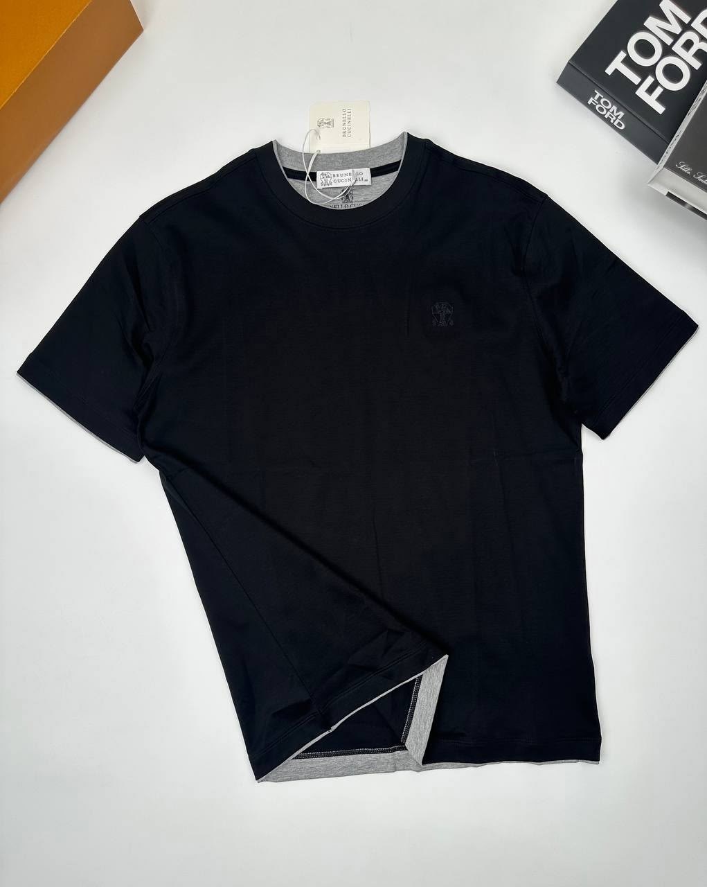 мужская футболка,мужские футболки brunello cucinelli,футболка,серая футболка