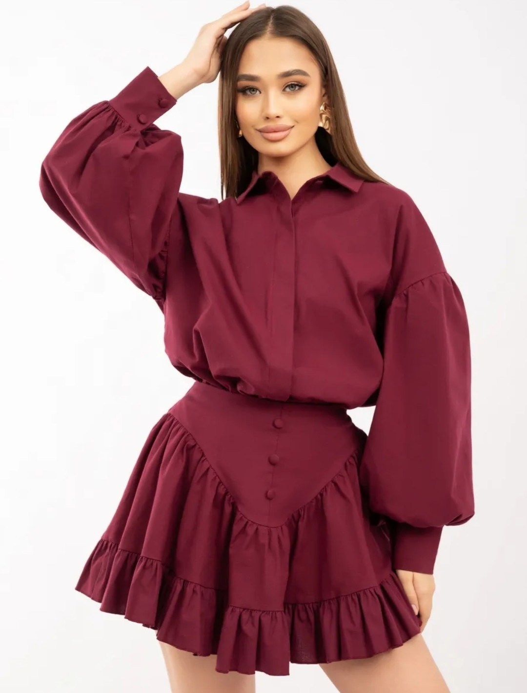 костюм юбка рубашка,костюм с юбкой,костюм женский с юбкой,женский костюм,костюм рубашка и юбка in-a896t570