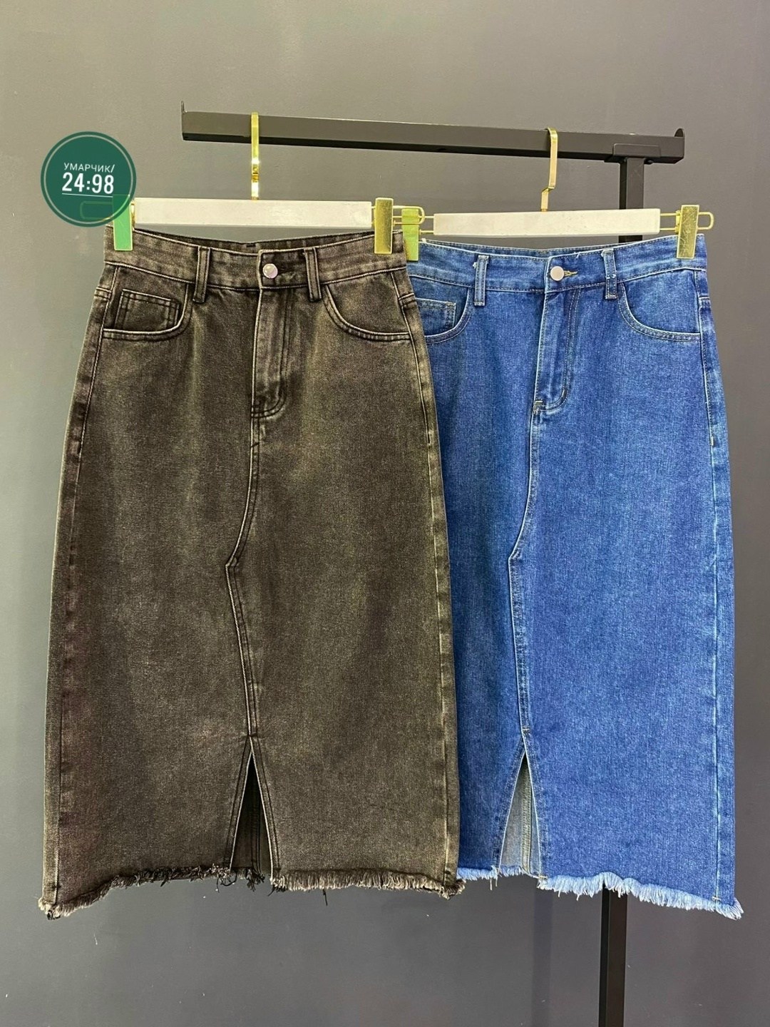 джинсовая юбка женская с высокой талией,женская джинсовая юбка,длинная джинсовая юбка,джинсовая юбка,юбка миди джинсовая с разрезом спереди ниже колен