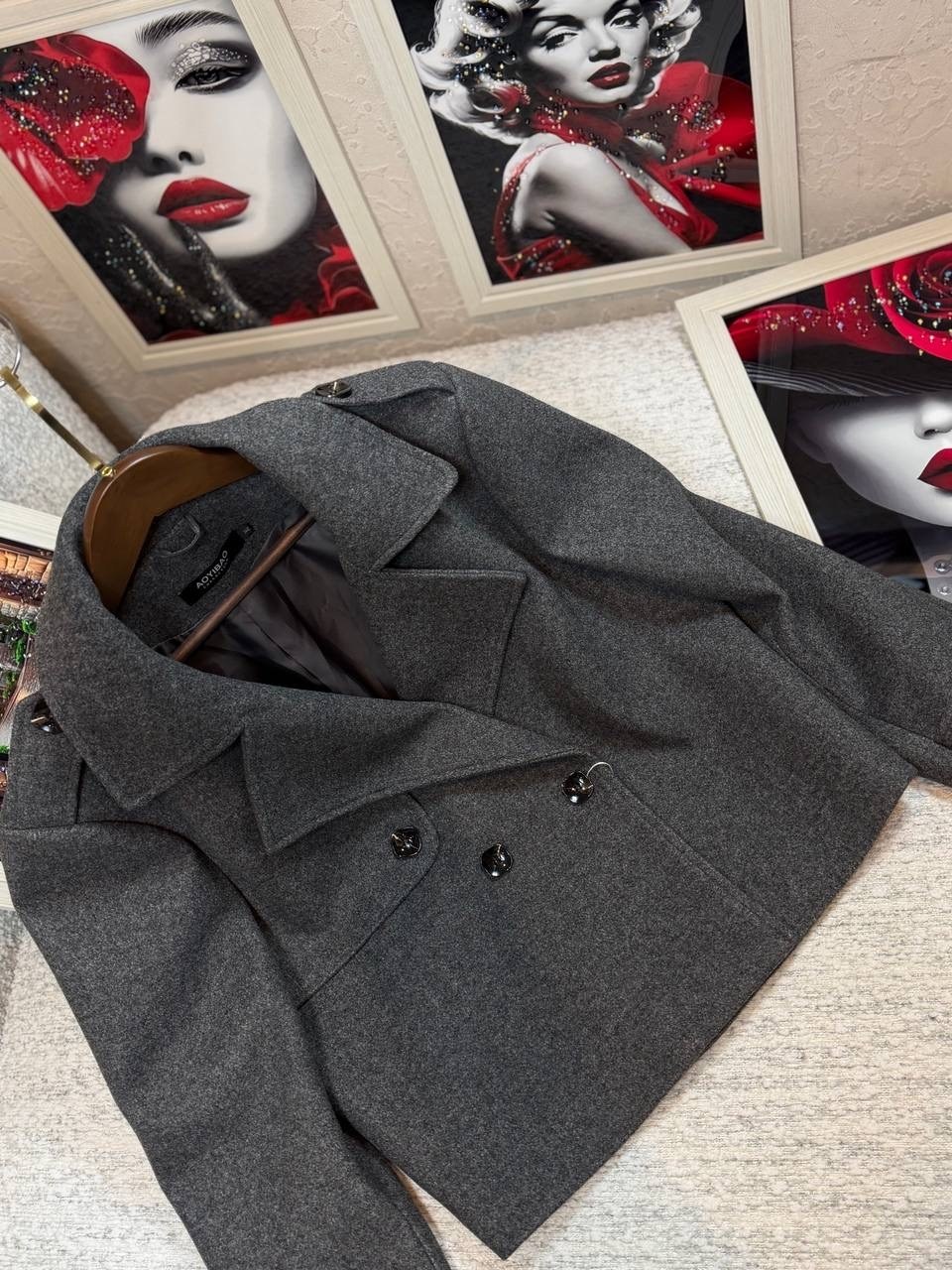 пальто модное,пальто женское,полупальто,короткие пальто,taruxy модное двубортное шерстяное пальто для офиса