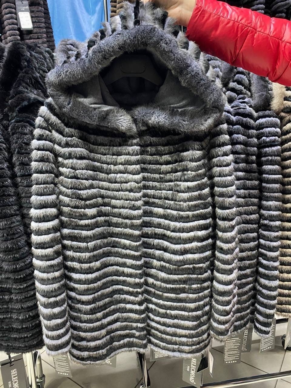 вязаная норка,меховое пальто из норки на трикотажной основе,меховое пальто,норковое пальто,комбинированное пальто