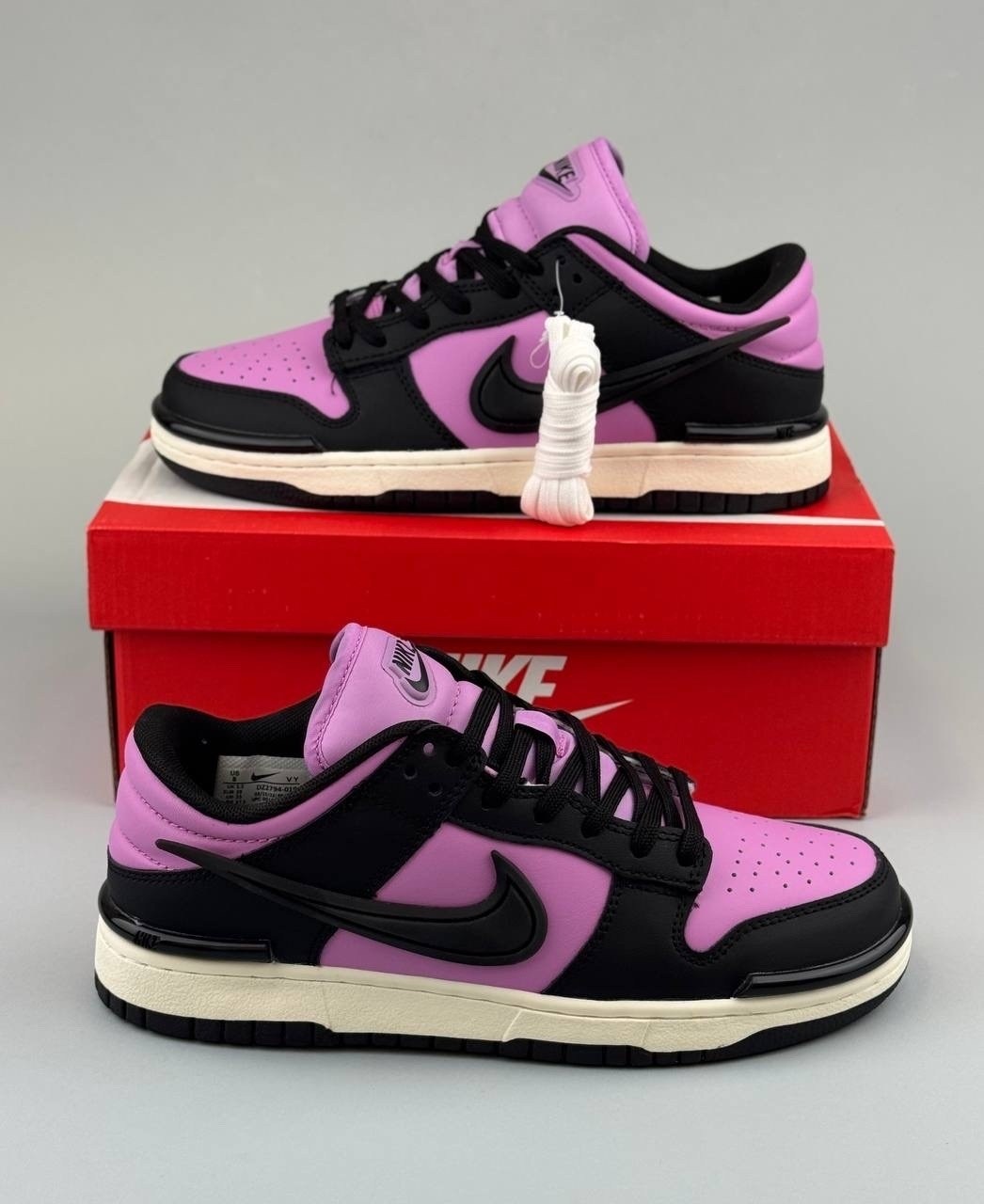 женские кроссовки nike dunk low,кроссовки nike dunk low twist,кастомизированные кроссовки nike dunk skateboard women's черный/розовый,nike dunk low,кроссовки nike dunk low