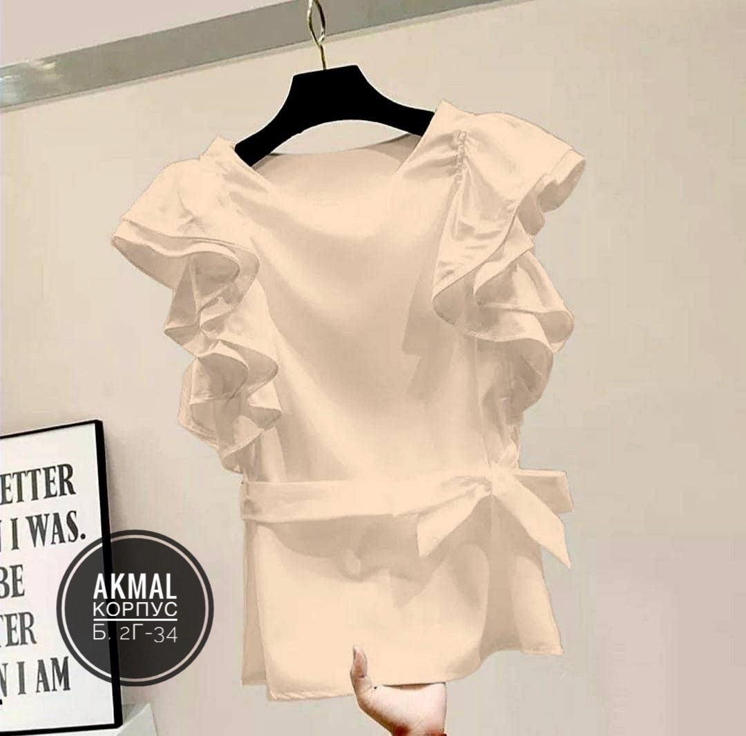 блузка с оборками,блузка с рюшами,стильная блузка,красная блузка с бантом,красная блузка без рукавов