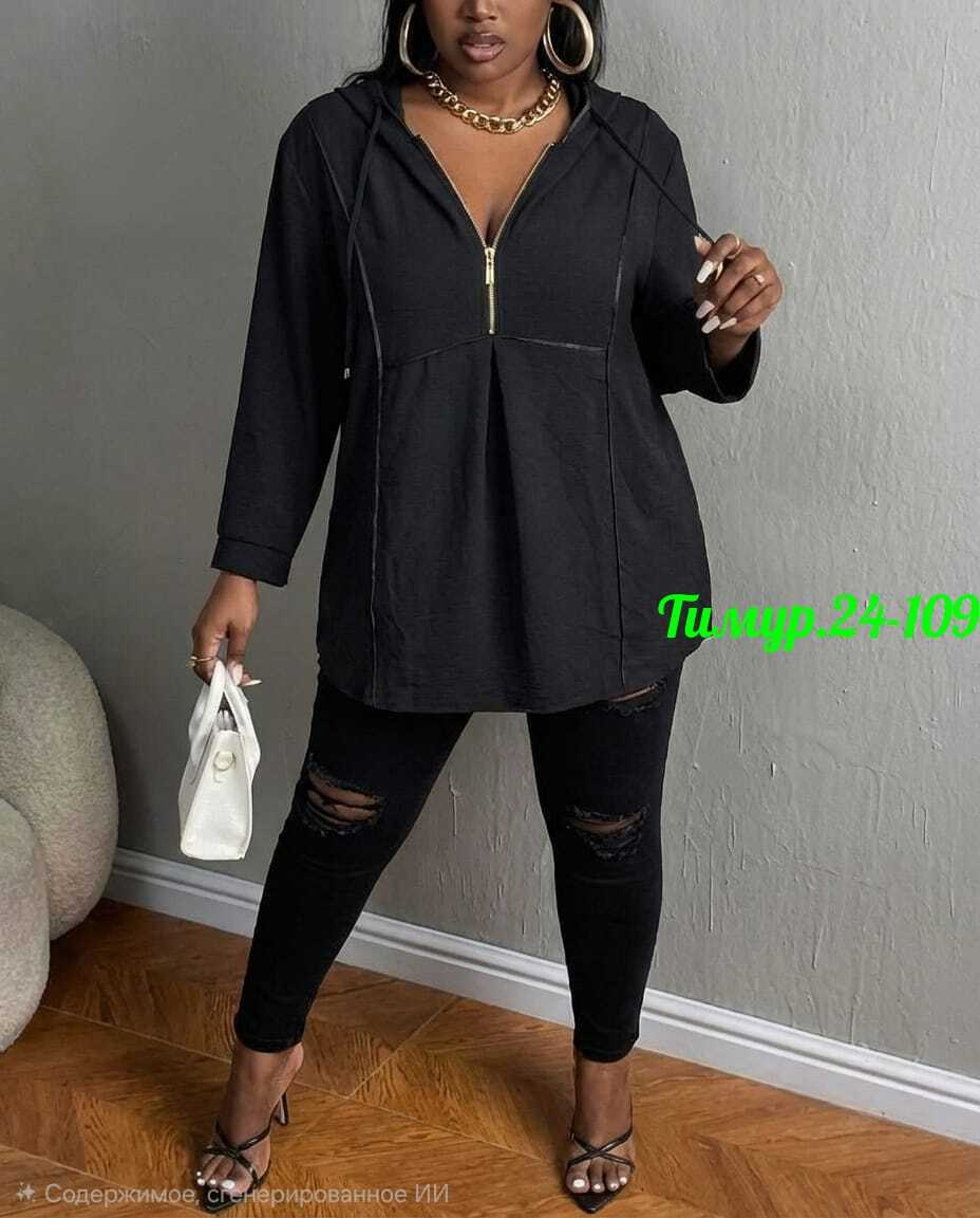 кофта женская,толстовка женская,туника женская,повседневная кофта, больших размеров