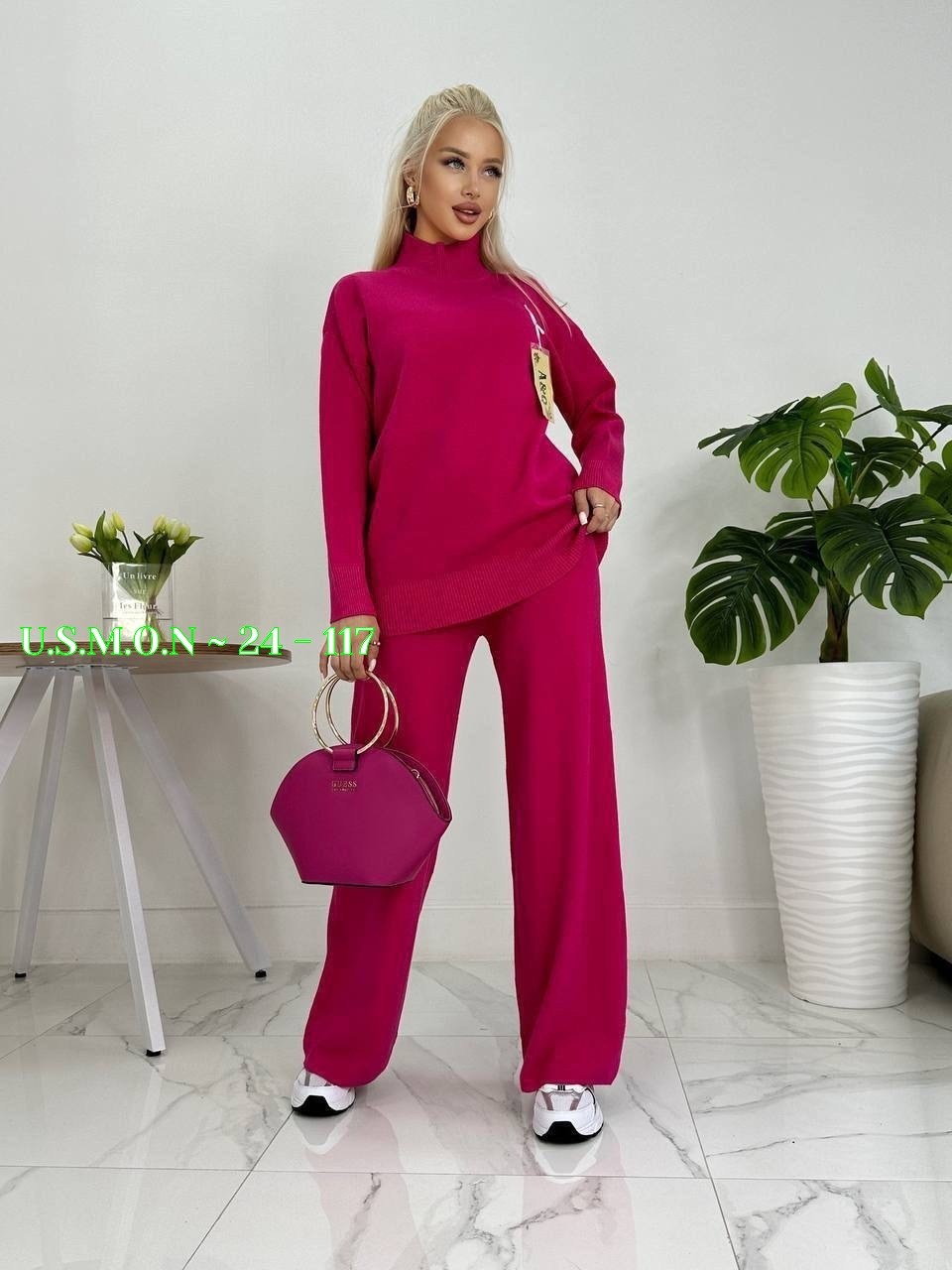 костюм трикотажный теплый с брюками,костюм с широкими брюками,костюм кашемир,трикотажные костюмы женские,женский костюм с брюками