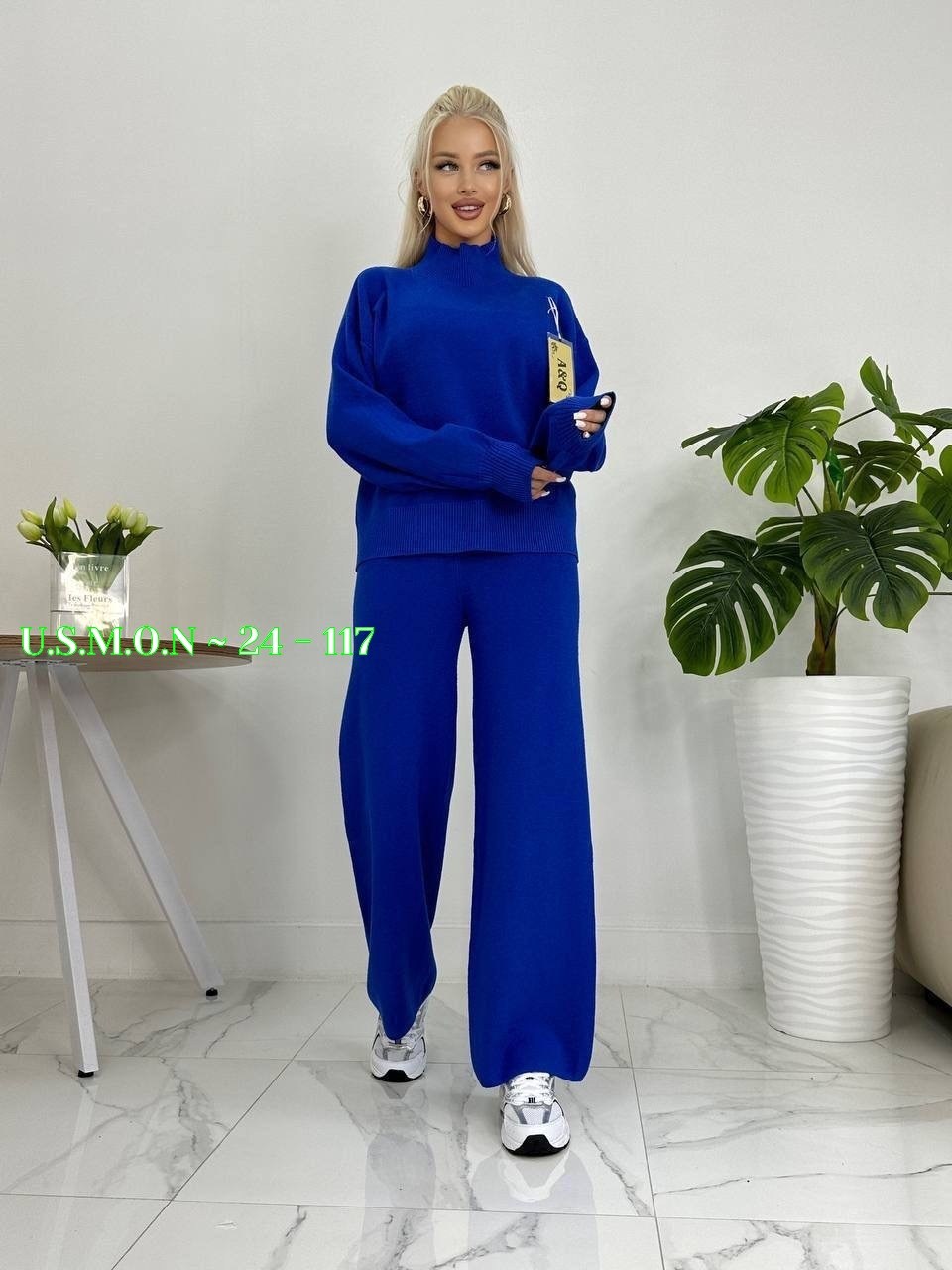 костюм трикотажный теплый с брюками,костюм с широкими брюками,костюм кашемир,трикотажные костюмы женские,женский костюм с брюками