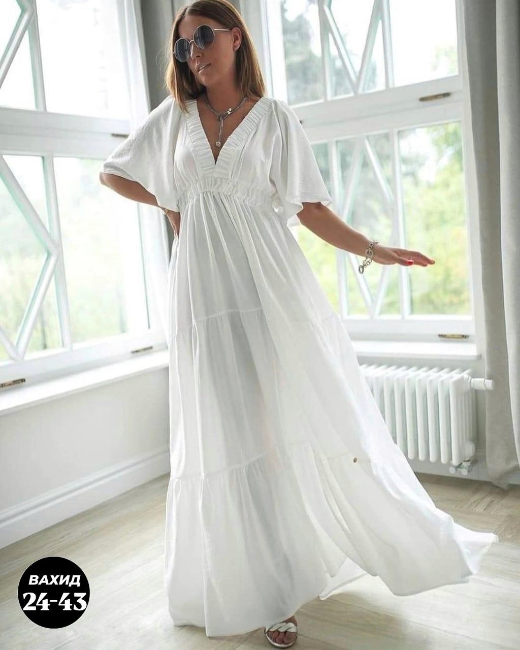 длинное белое платье,платье летнее белое,белое платье женское,платье стильное,летнее женское платье