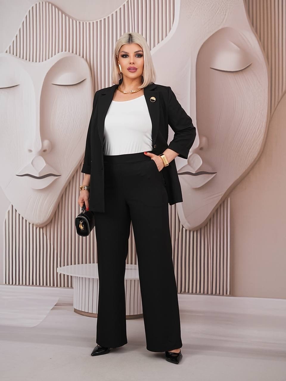 брючный костюм женский больших размеров деловой офисный lady-maria,женский костюм,женский классический брючный костюм двойка,костюм женский брючный деловой lady-maria,костюм женский тройка