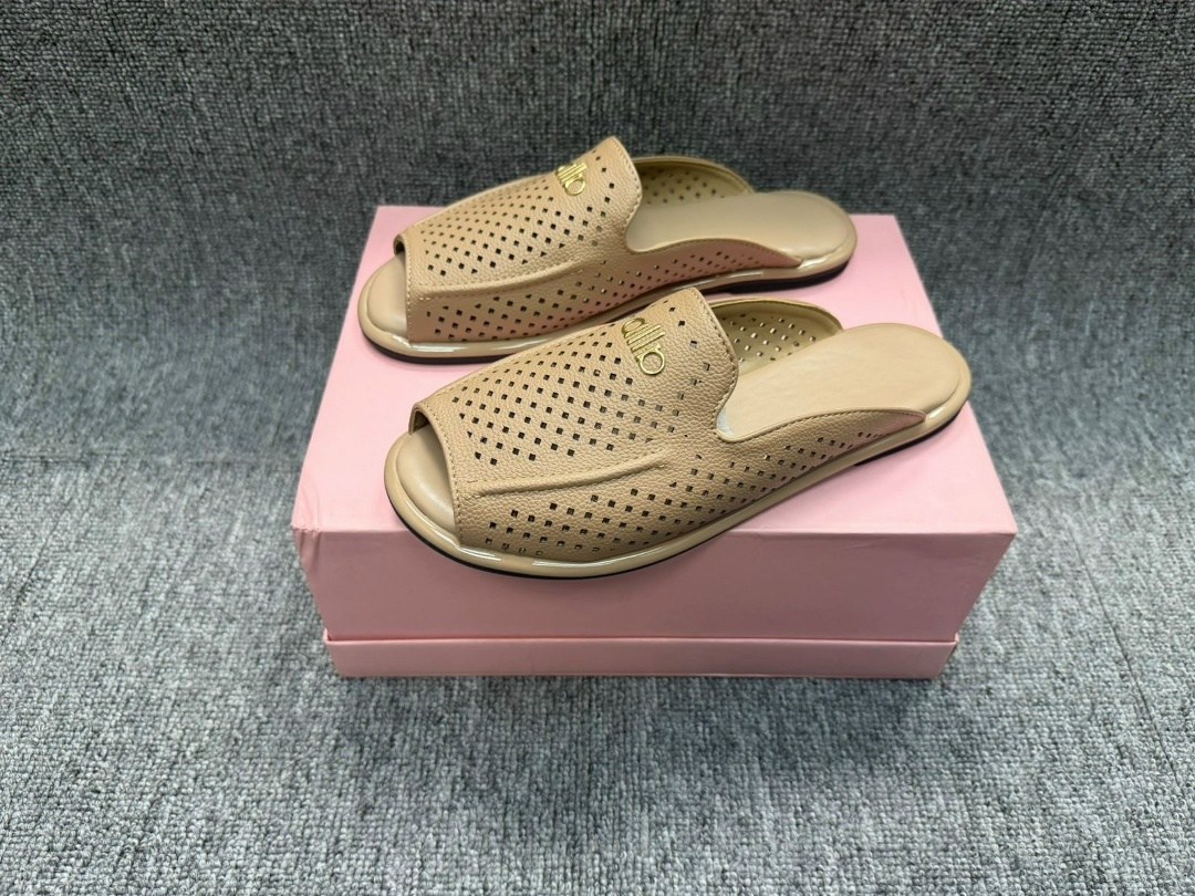 ,мужские тапочки из натуральной кожи,тапки кожаные,тапки мужские, с перфорацией