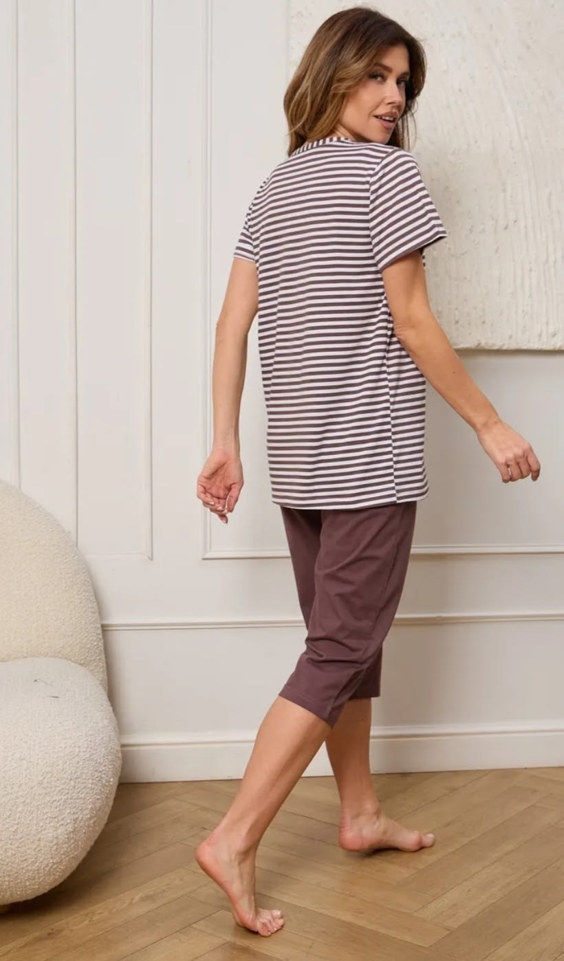 пижама женская,пижама для женщин,пижама с бриджами,пижама с бриджами домашний,пижама женская с капри