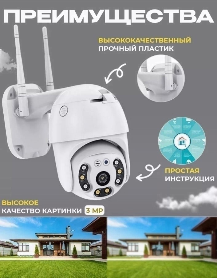 уличная беспроводная ip-камера наблюдения wifi smart camera 1080p,беспроводная wi fi камера,уличная беспроводная камера наблюдения wifi smart camera 2mp,уличная беспроводная камера наблюдения wifi sma