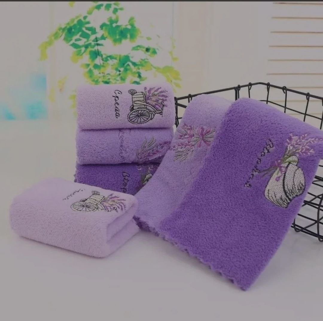 полотенце лаванда,полотенца махровая,полотенца для лица,полотенца для рук набор,набор хлопковых полотенец