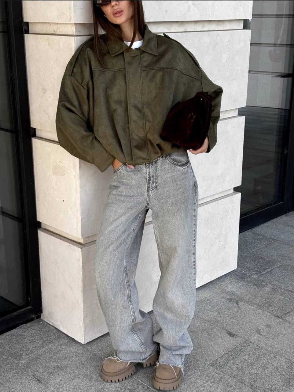 модные образы,замшевая куртка,мода стиль,коричневая куртка