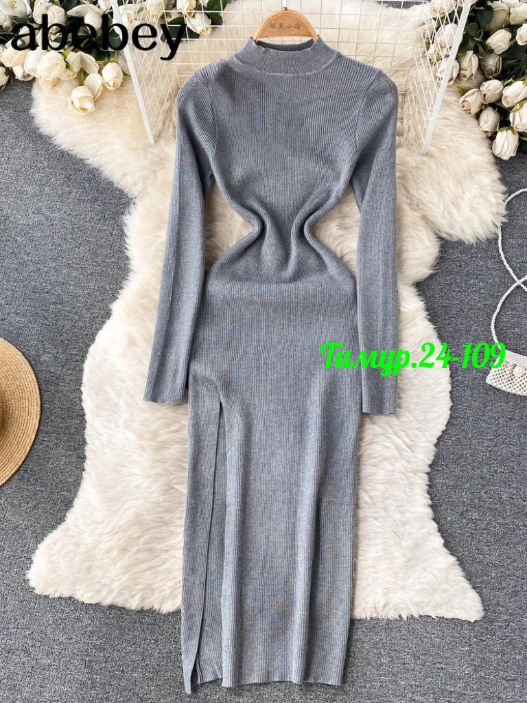 женское трикотажное платье,трикотажное платье,вязаное длинное платье,трикотажное длинное платье,трикотажное теплое платье