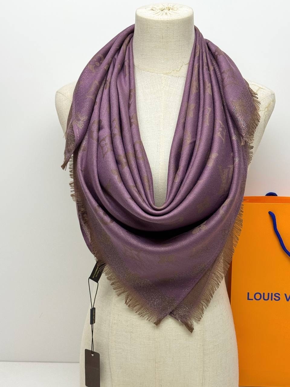 платок louis vuitton,платок луи виттон,женский платок louis vuitton monogram серый,кашемировый платок,платки кашемир