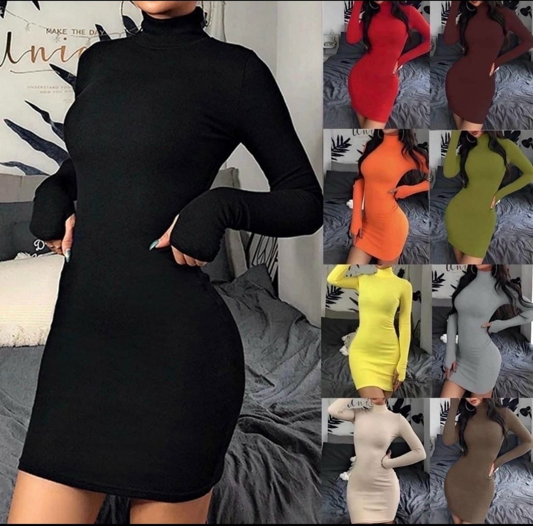 женское облегающее платье с длинным рукавом,платье женское облегающее,облегающее платье с длинными рукавами,модное сексуальное однотонное облегающее мини-платье с высоким воротником,облегающее платье