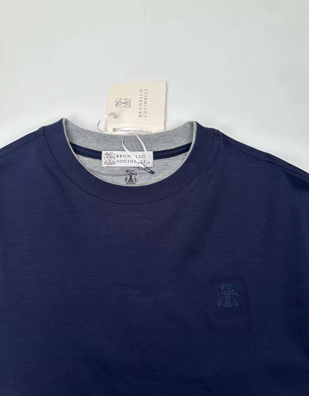 мужская футболка,мужские футболки brunello cucinelli,футболка,серая футболка