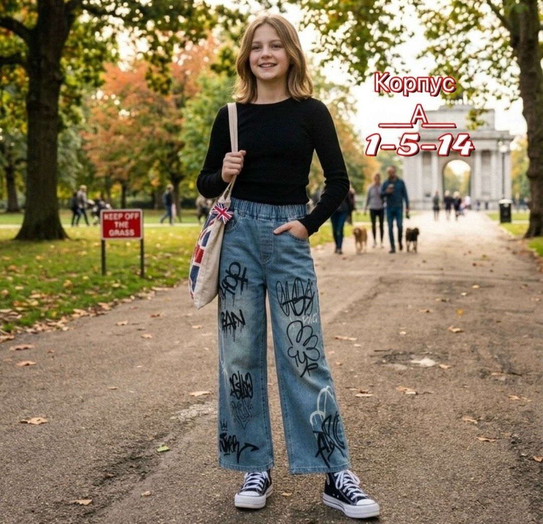 джинсы для девочек,широкие джинсы для девочек,джинсы с принтом,джинсы стильные,джинсы для девочек подростков