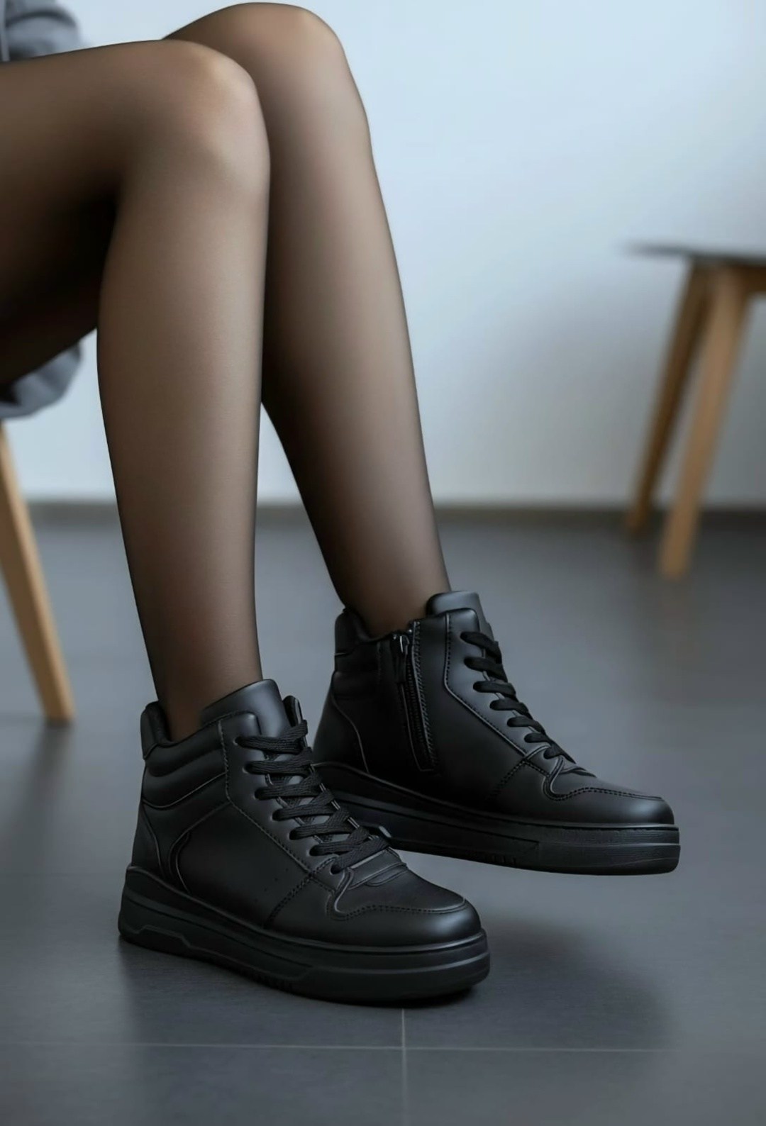 ,кроссовки женские зимние,черные кроссовки,кроссовки женские,кроссовки черные высокие