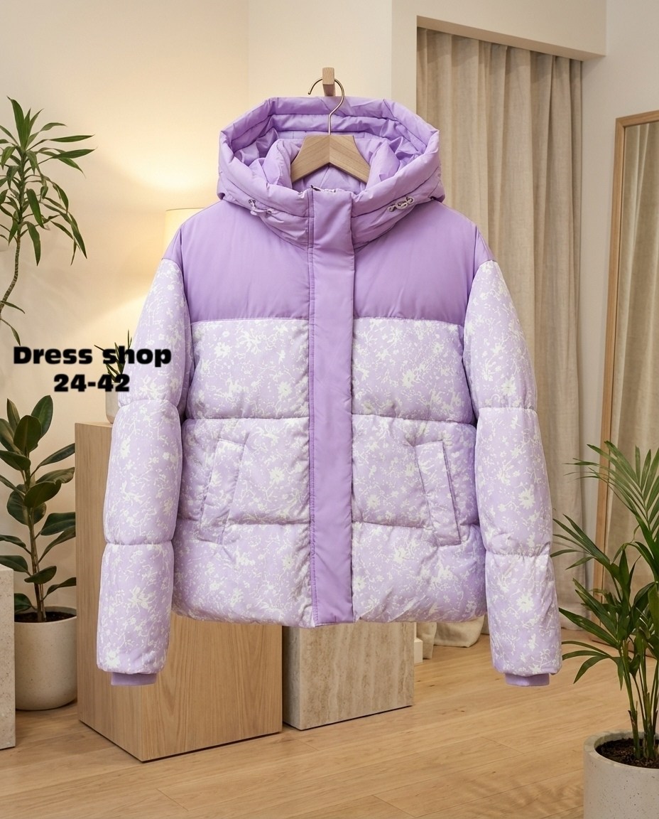 пуховик с принтом,куртка пуховик,женская зимняя куртка,женская куртка,пуховик