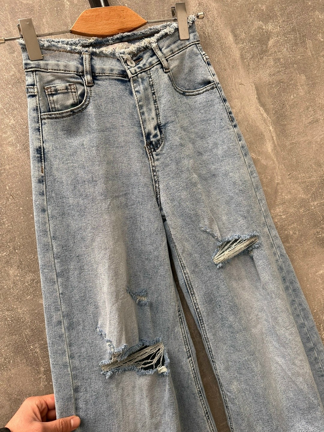 джинсы широкие,рваные широкие джинсы,женские джинсы широкие,женские свободные прямые широкие рваные мешковатые джинсы y2k с высокой талией,джинсы с широкими штанинами