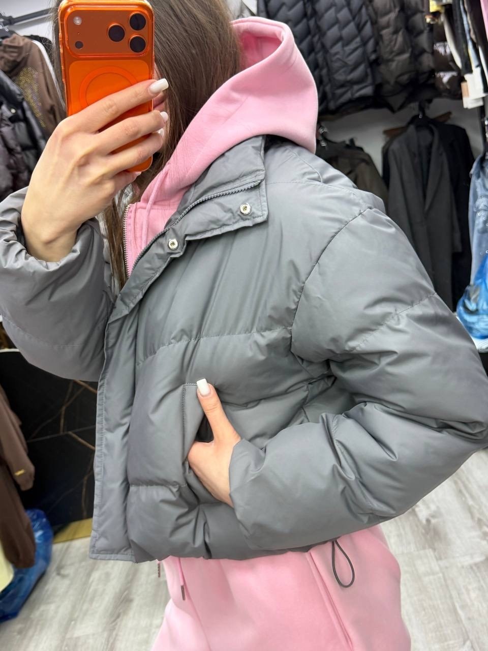 демисезонная куртка,куртка женская серая,женская куртка,куртка,куртка оверсайз