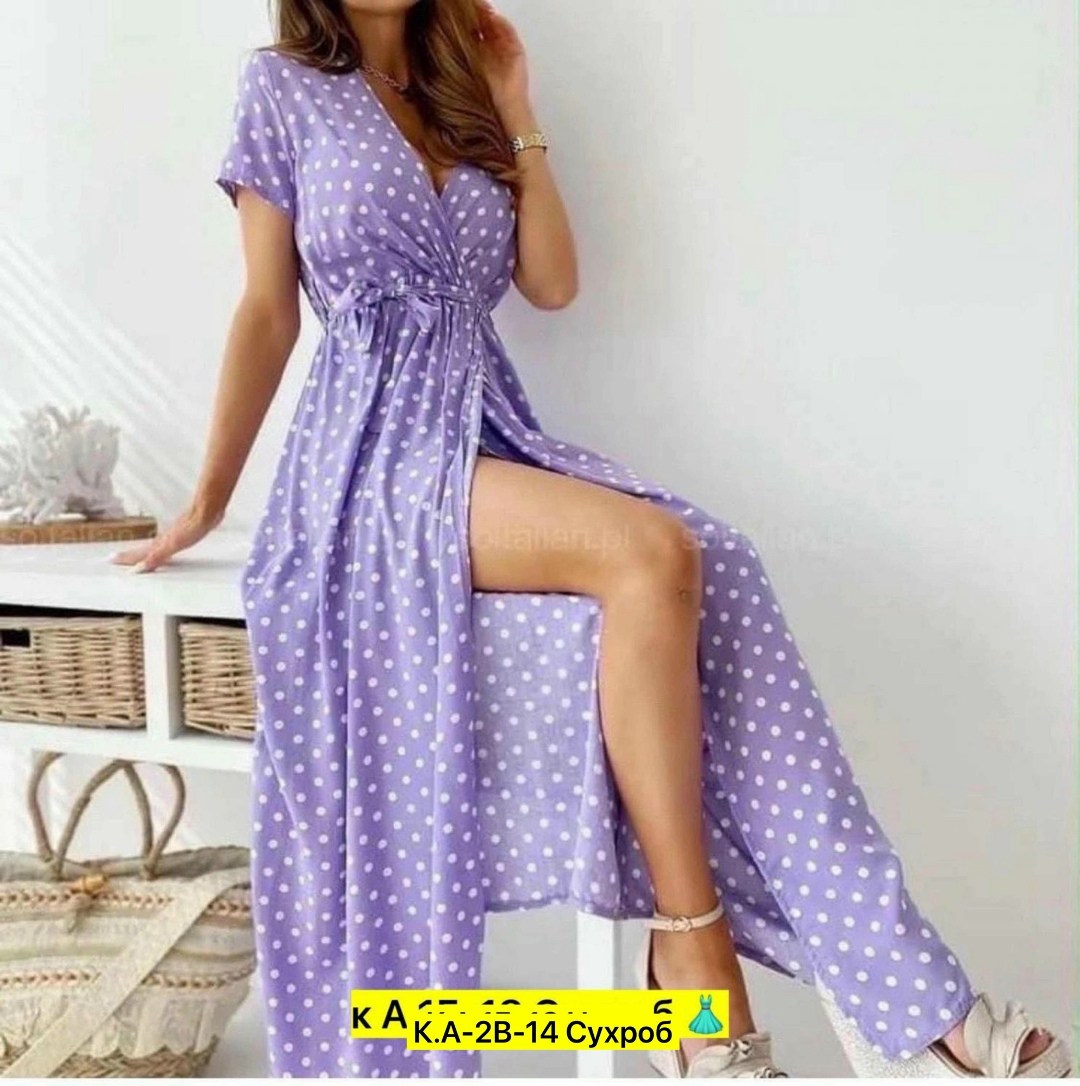 длинное летнее платье,летнее платье,платье женское в горошек,летнее женское платье,платье халат