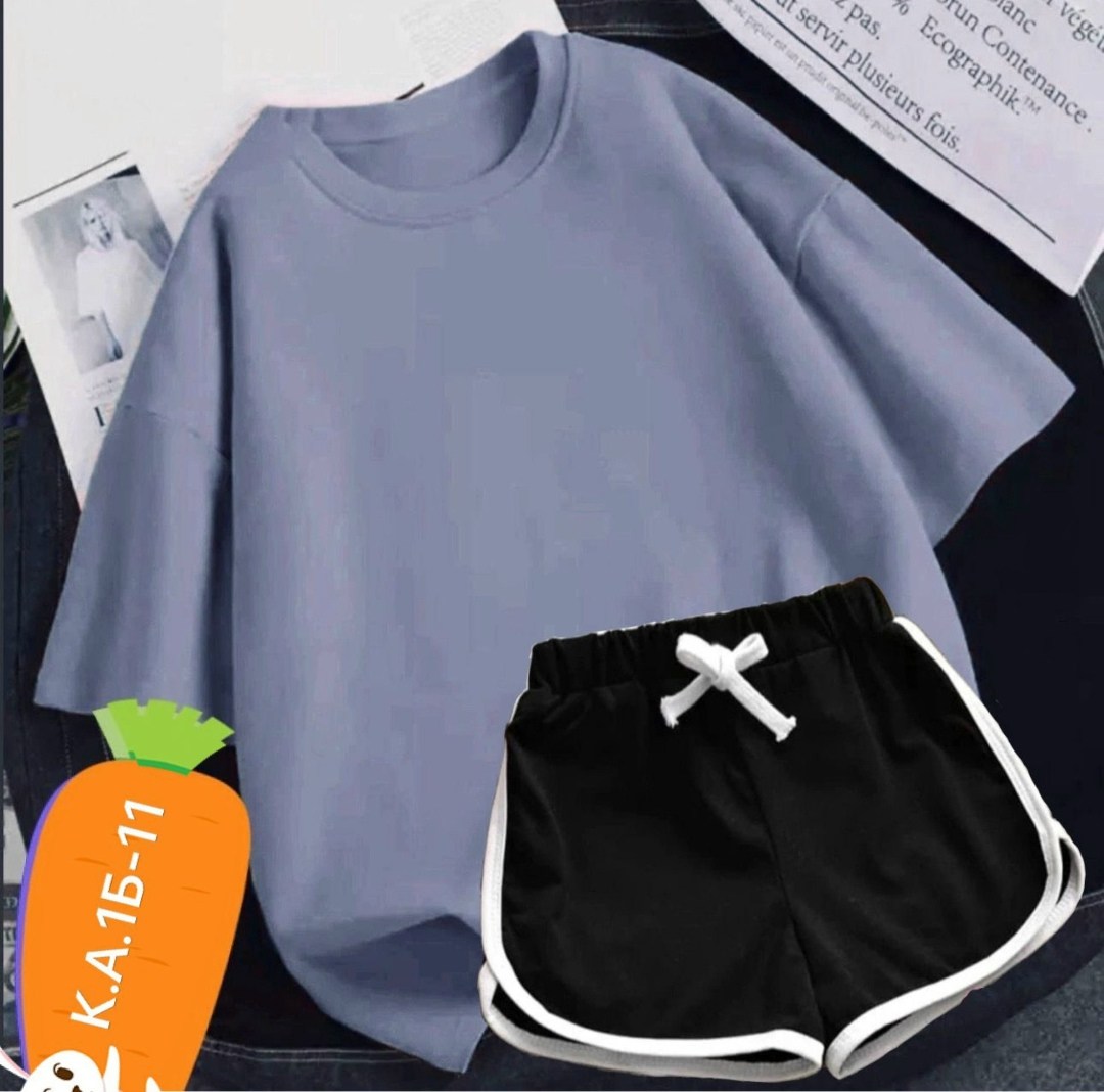 футболки женские оверсайз,костюм женский,женские летние костюмы,базовая футболка женская,костюм женский с шортами
