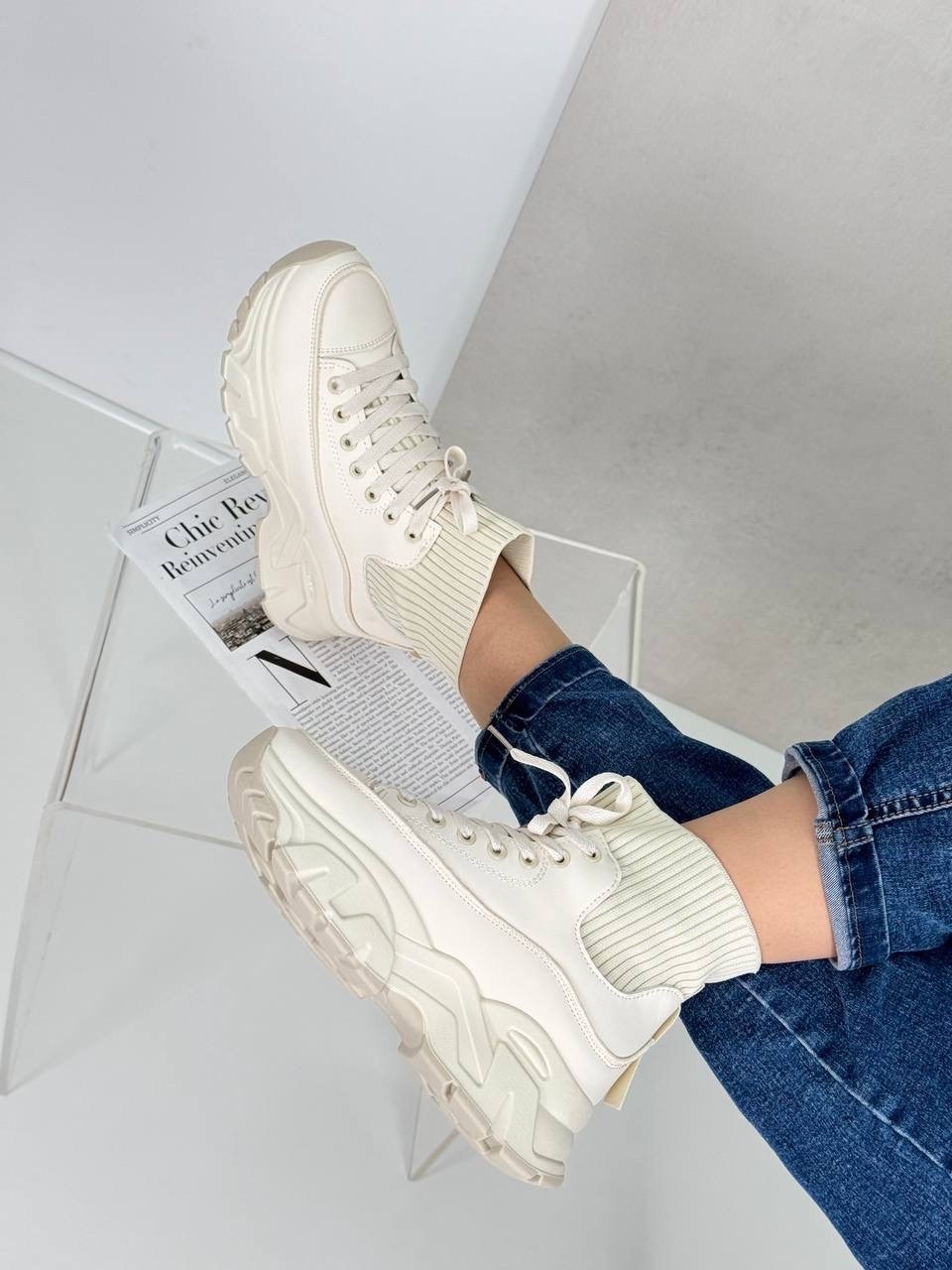 ,кроссовки женскиe,массивные кроссовки,женская ,бежевые кроссовки