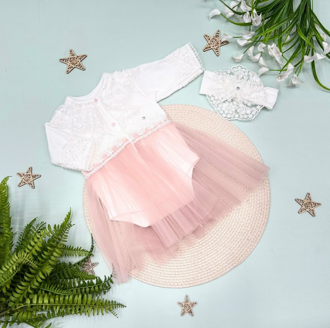 платье для новорожденного,платье для новорожденной девочки на выписку,нарядное платье,платье детская,платье комплект