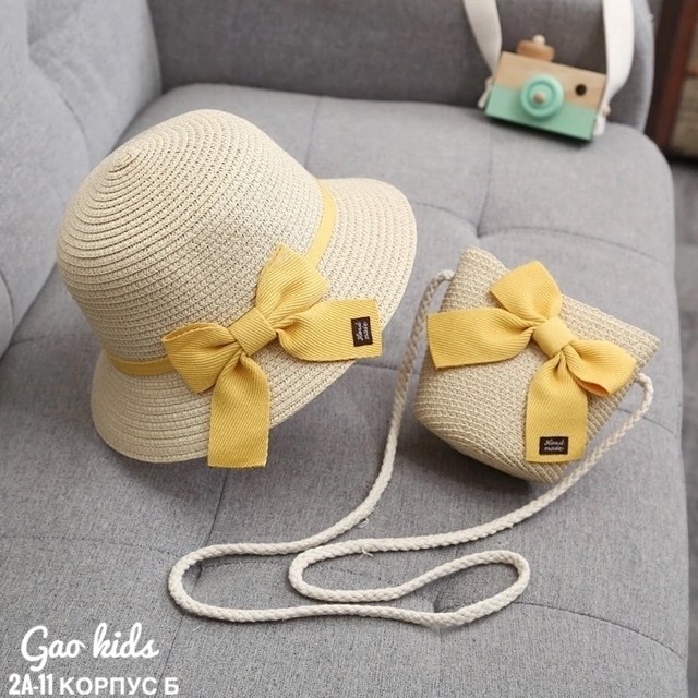 соломенная шляпка детская,соломенная шляпа с сумочкой,детская соломенная шляпа с сумкой,детская соломенная шляпа с сумочкой,летняя соломенная шляпа