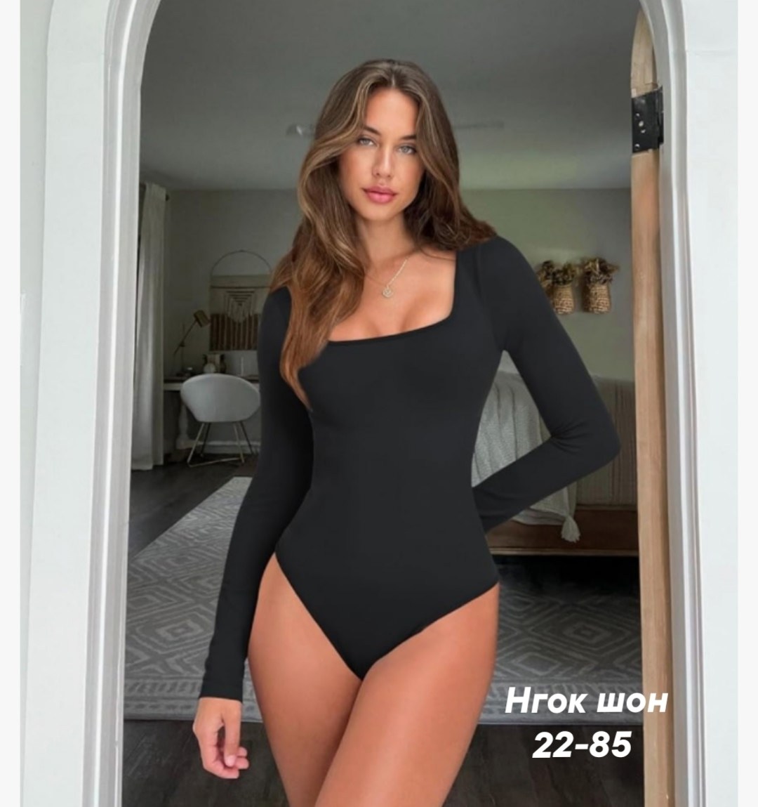 женское боди с длинным рукавом,женское боди с квадратным вырезом, боди с длинным рукавом, черное,женское боди с длинным рукавом и плотным квадратным вырезом,боди с длинным рукавом,женская боди