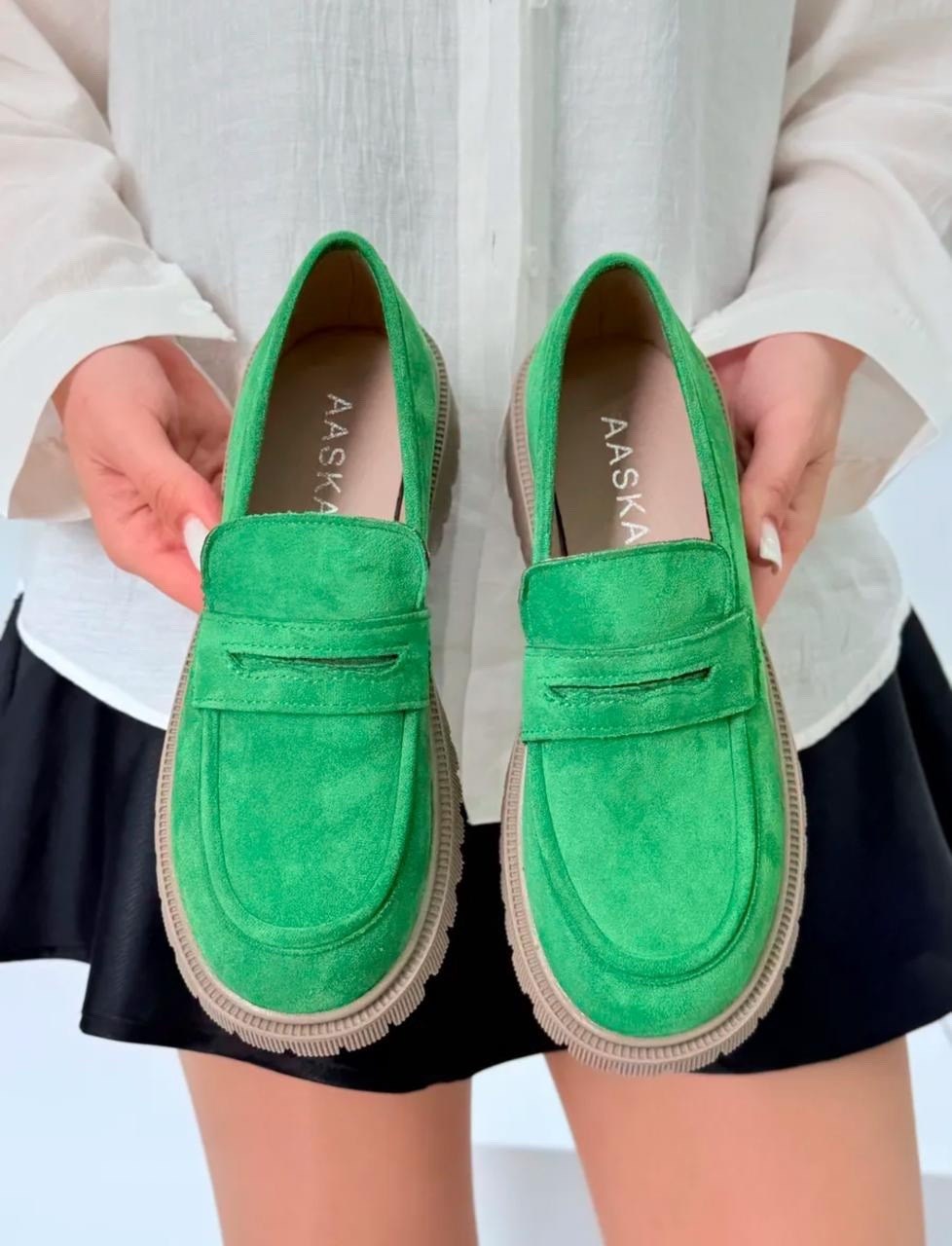 ,зеленые лоферы женские,лоферы женские,евромода ,зеленые лоферы