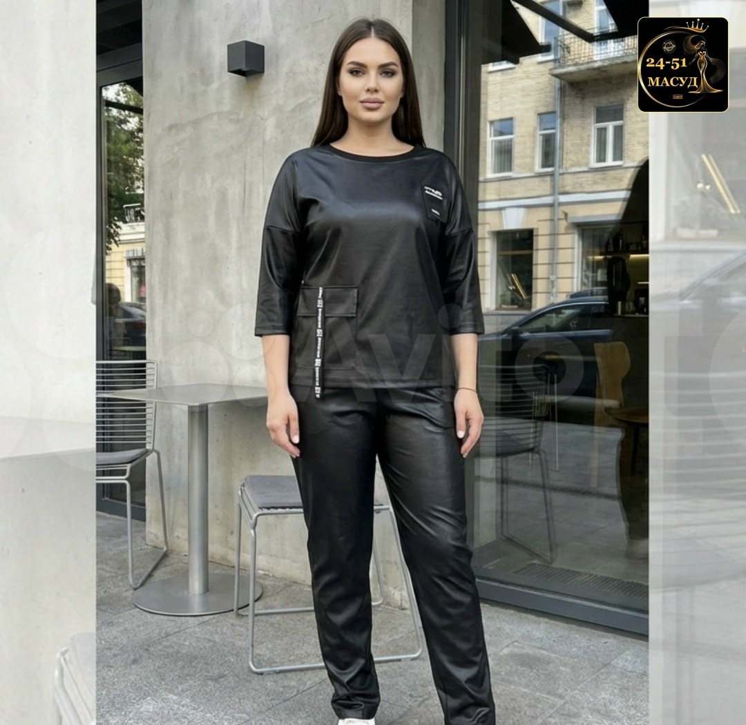 женские костюмы с трикотаж и экокожа,костюм женский,костюм из экокожи,женский брючный костюм,костюм двойка