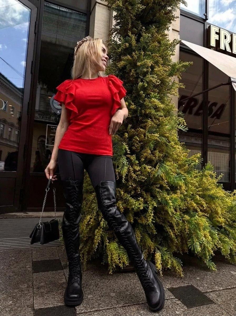 блузка кофта,высокие сапоги,легинсы bona fide,шифоновая блузка,кожаные леггинсы