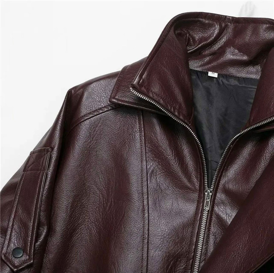 кожаная куртка,куртка бомбер,куртка стильная,бордовая куртка,модная кожаная куртка