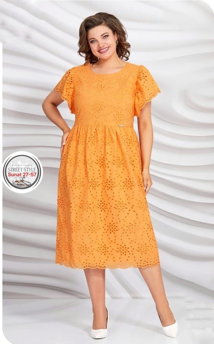 женское платье больших размеров,платье оранжевое,белорусские платья,платье большие размеры,платье женское большие размеры