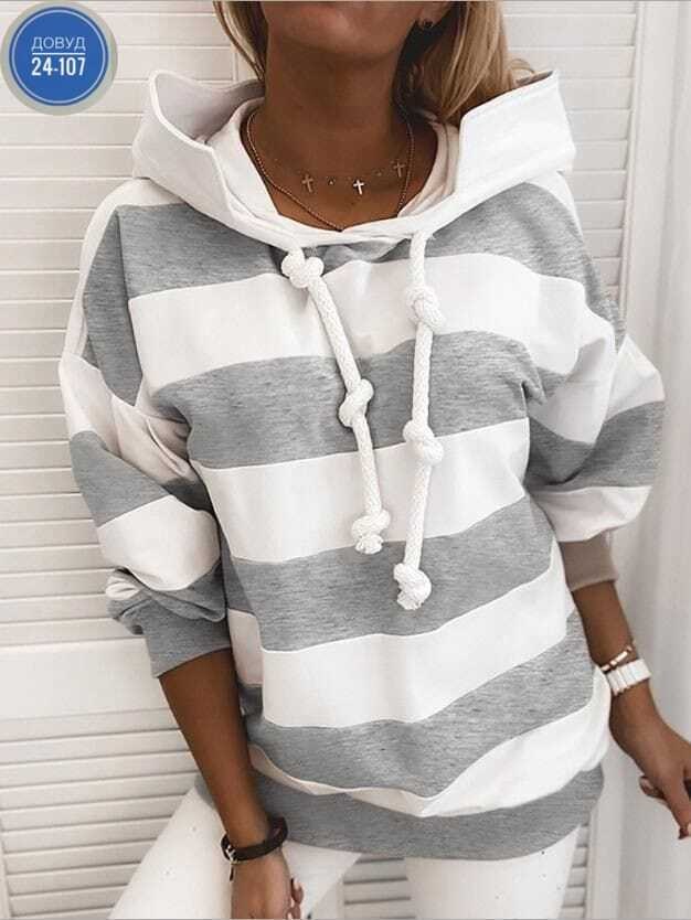 женская толстовка с капюшоном,толстовка женская,модная толстовка,модные толстовки с капюшоном,толстовка в полоску