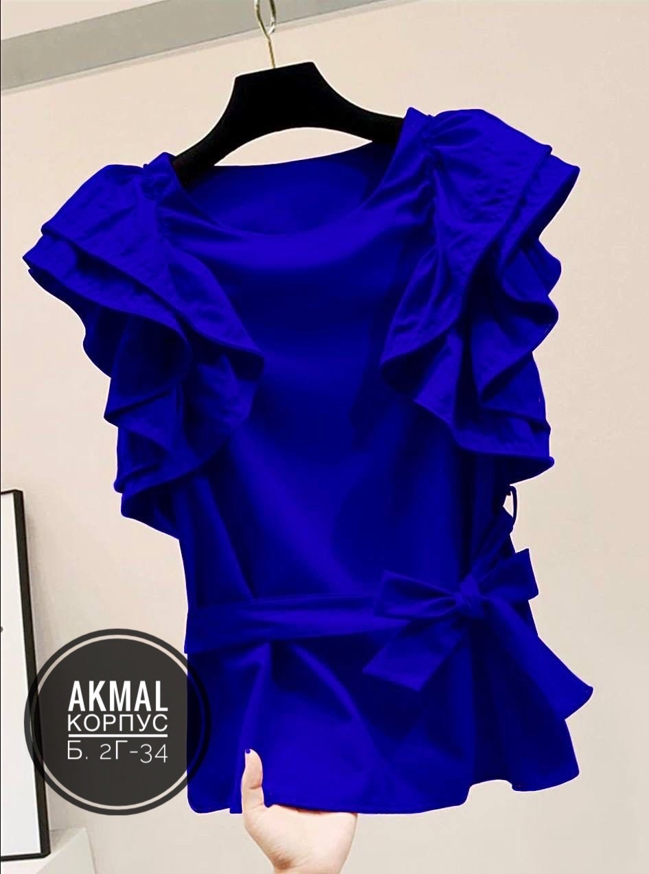 блузка с оборками,блузка с рюшами,стильная блузка,красная блузка с бантом,красная блузка без рукавов