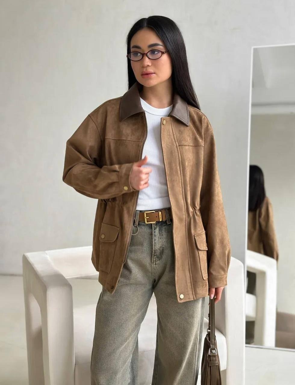 куртка из замши,куртка рабочего тренд замшевая tinaria 313880037,замшевая куртка,куртка женская бежевая,куртка замшевая женская