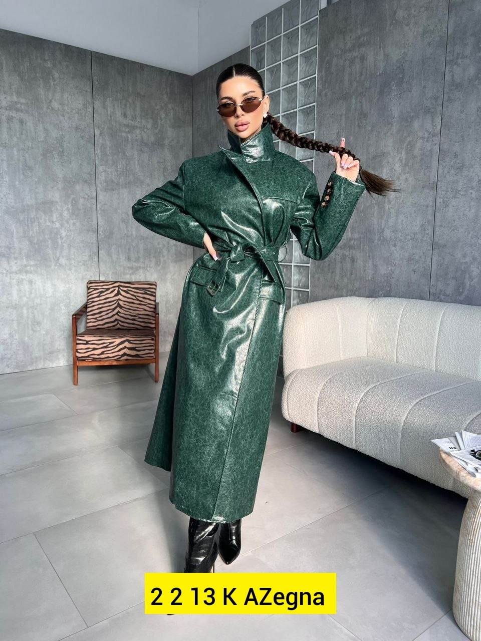 женский кожаный плащ,женский плащ,тренч плащ,плащ зеленый,модное пальто