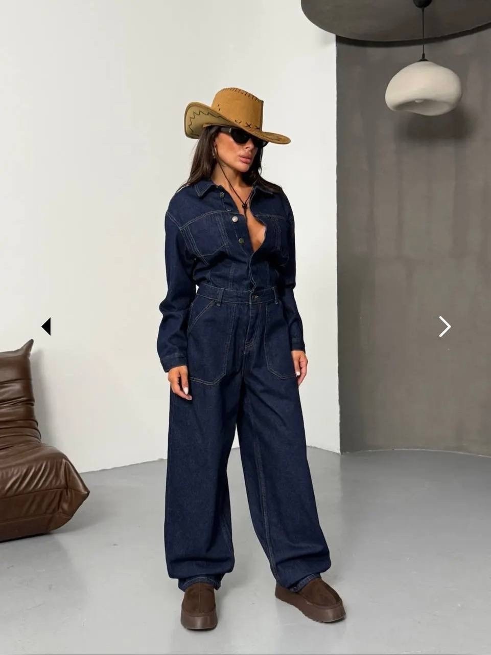 джинсовый комбинезон женский,комбинезон джинсовый женский палаццо,джинсовый комбинезон zara,комбинезон джинсовый оверсайз с брюками турция ella woman,джинсовый комбинезон